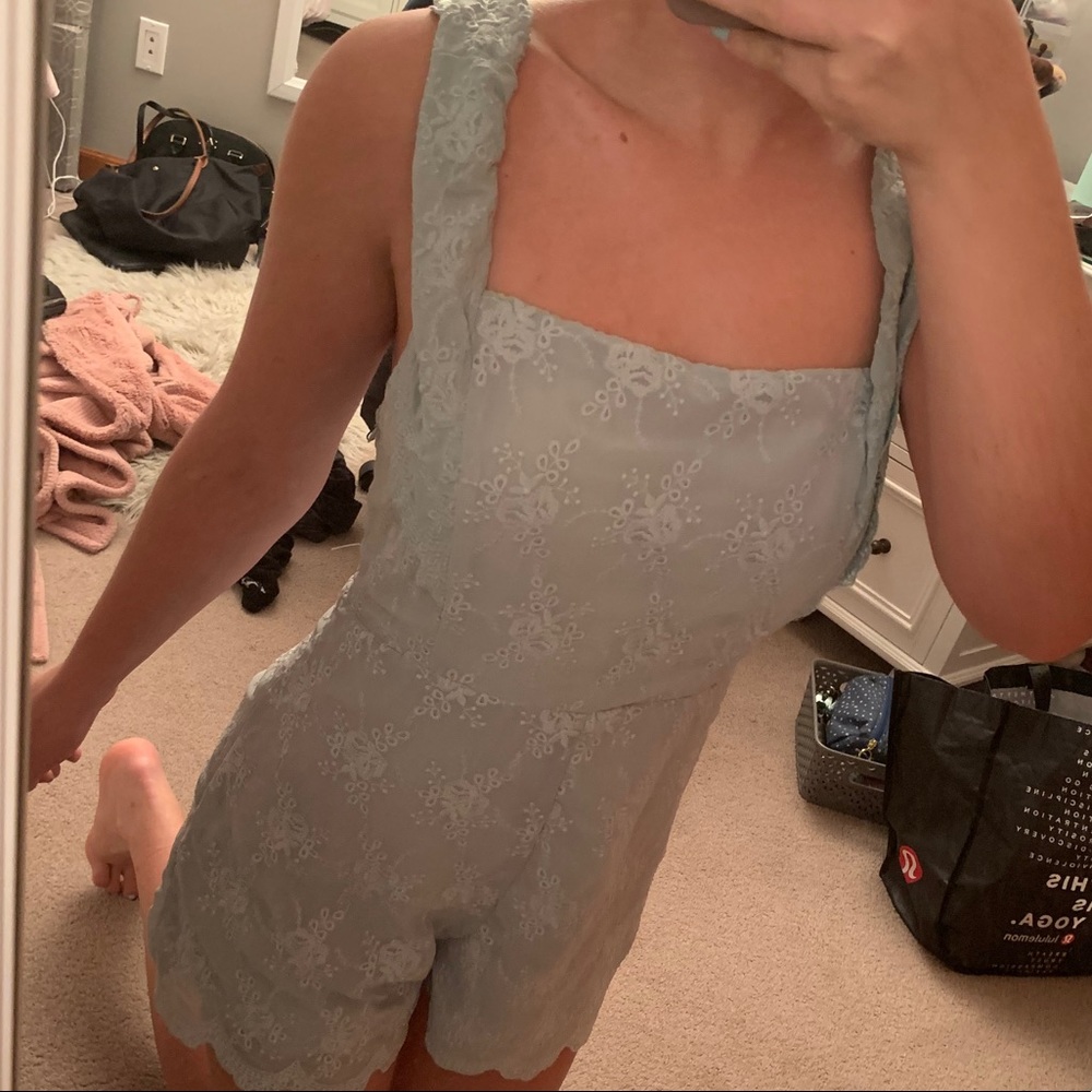 Detailed ruffle romper brand LUSH